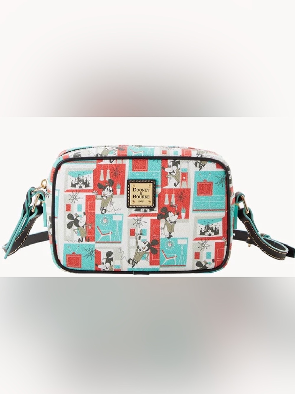 Dooney & Bourke Disney Mickey Mouse Mid Century Crossbody Camera Bag